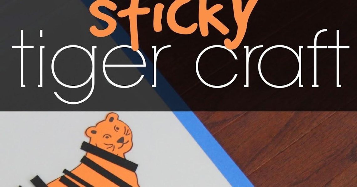 Sticky Tiger Craft for Kids
