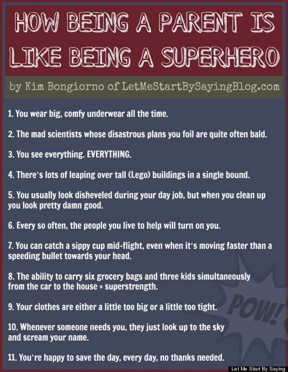 11 Ways Being A Parent Is Like Being A Superhero