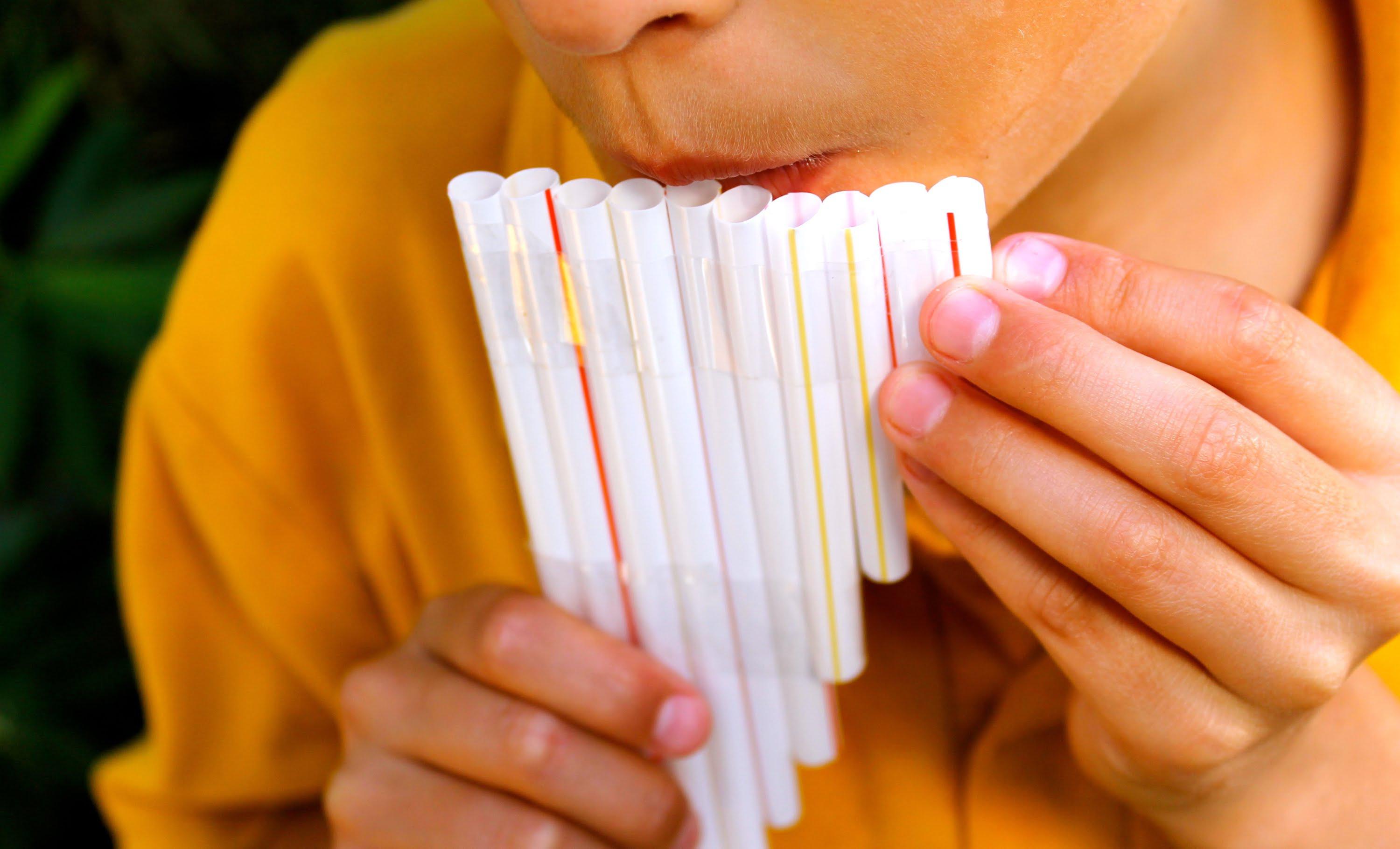 How to make your own pan flute out of straws