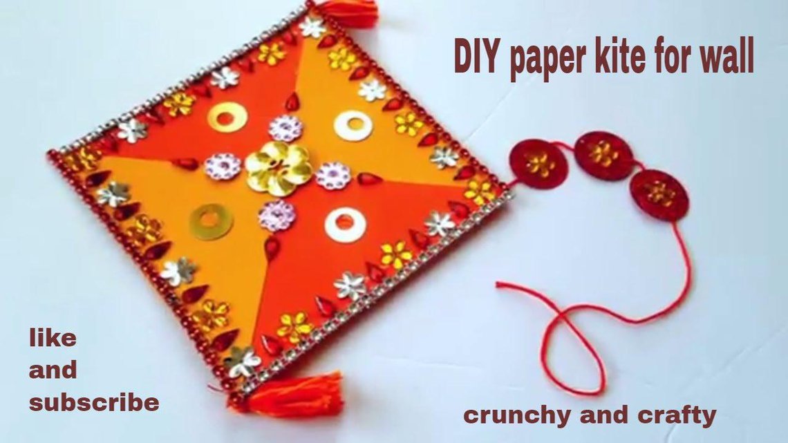 How To Make Sankranti Special Decorative Kite At Home