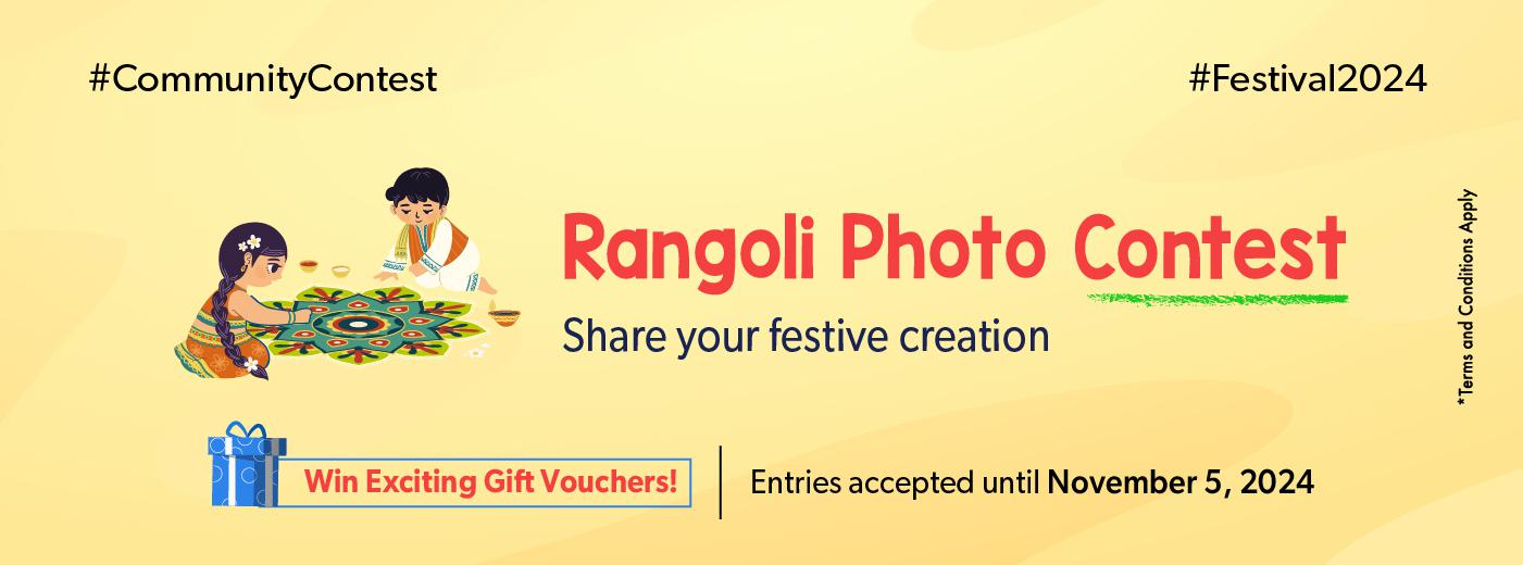 Festive Rangoli Photo Contest for Diwali, Navratri & Dussehra 2024