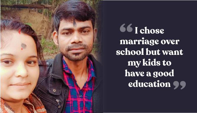 “I chose marriage over school but want my kids to have a good education”