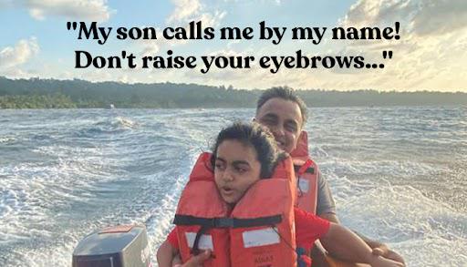 “My son calls me by my name!”, says this cool dad who adores his son