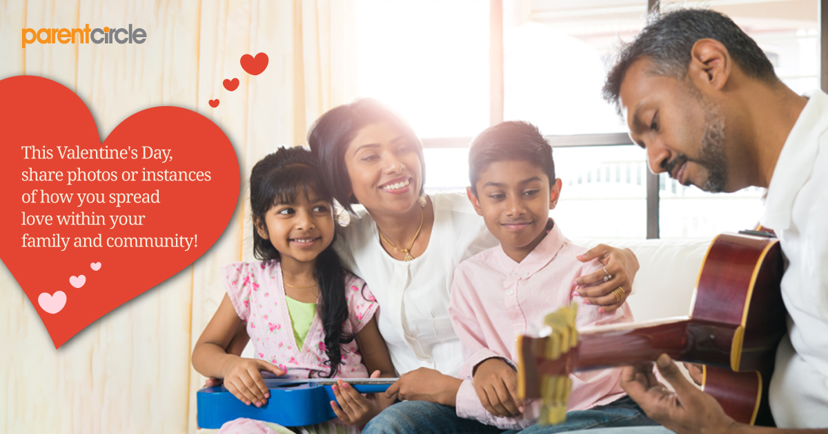 Share photos or instances of how you spread love within your family and community everyday!