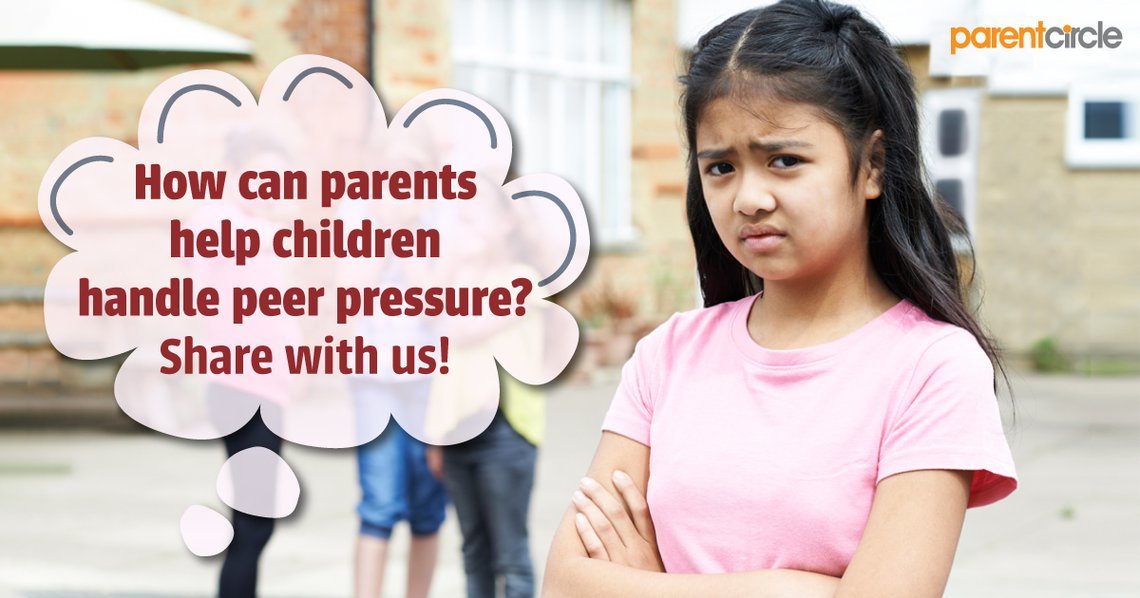 How can parents help children handle peer pressure?