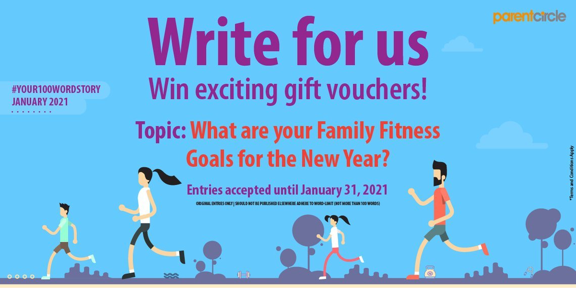 #YOUR100WORDSTORY - JANUARY 2021 | What are your Family Fitness Goals for the New Year?