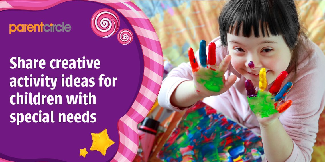 Share creative activity ideas for children with special needs!