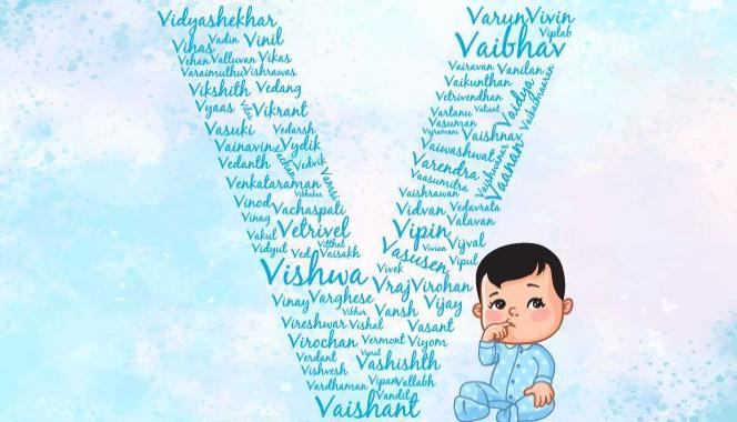Baby boy names starting with the letter V