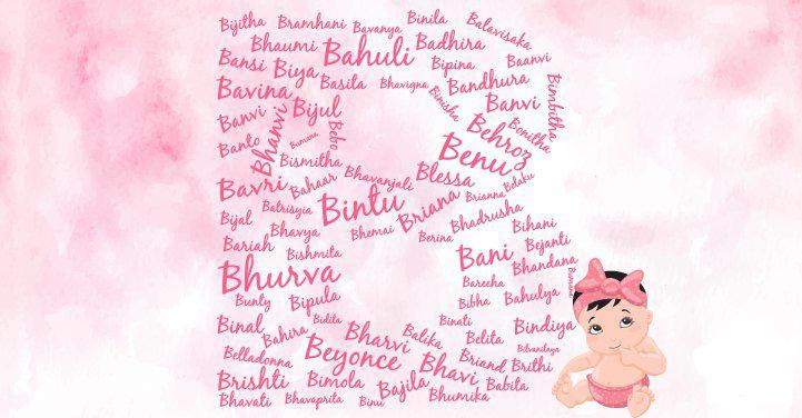 Baby girl names starting with the letter B