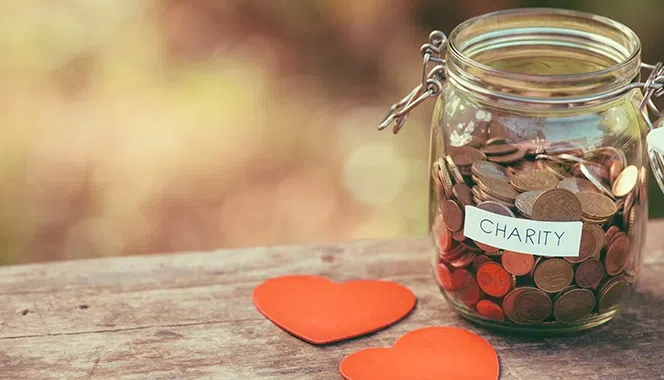 Donate to a charity on Christmas