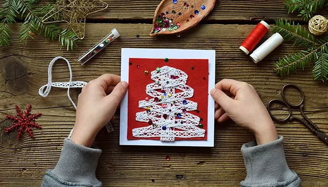 Send handmade Christmas greeting cards