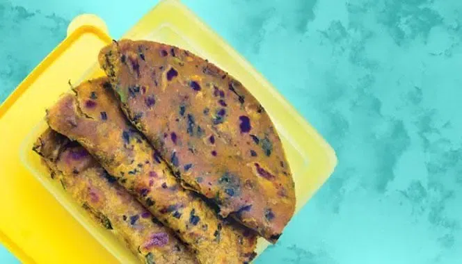 Methi thepla lunch box recipe for kids