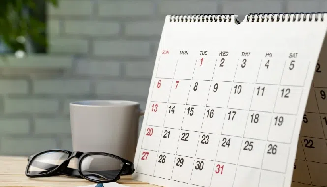 Make a handmade new year calendar