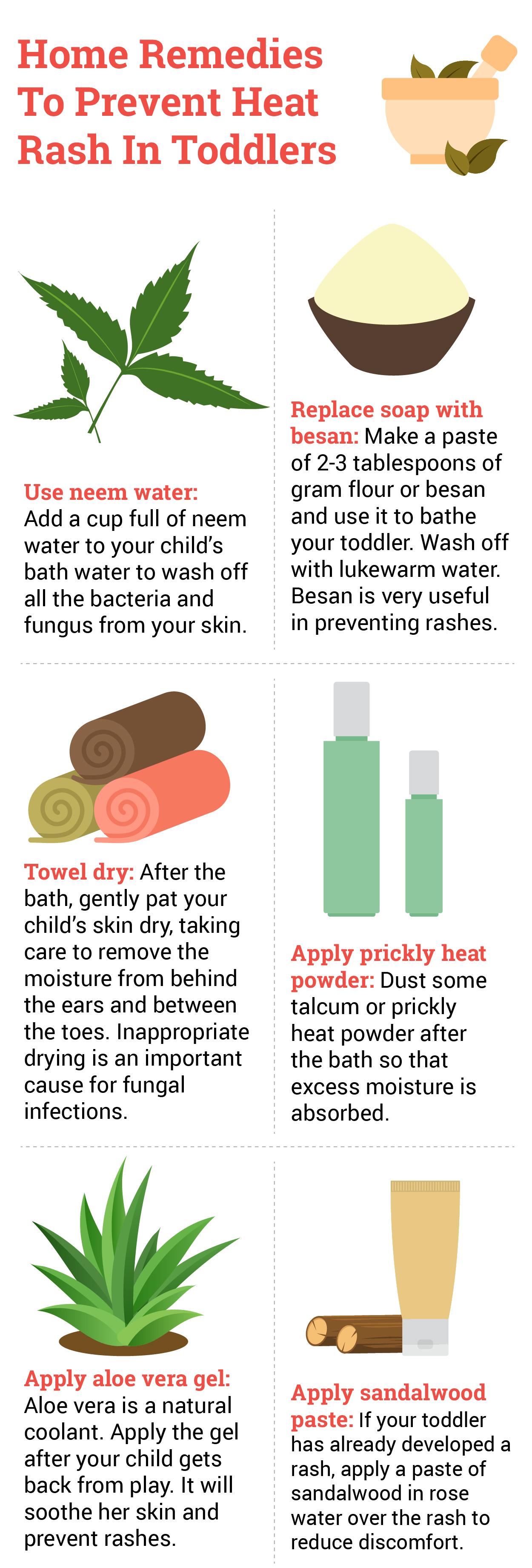 How to cure heat rash on toddlers