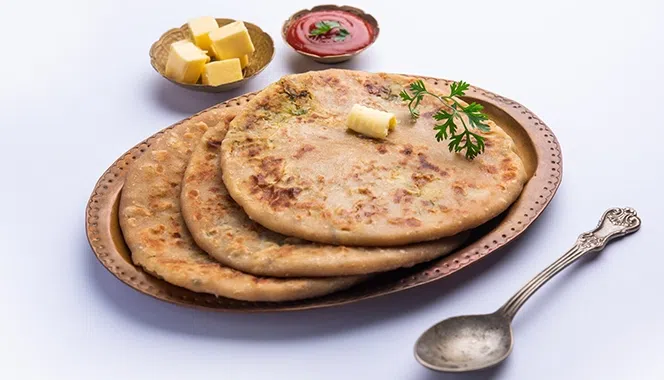 Carrot paratha
