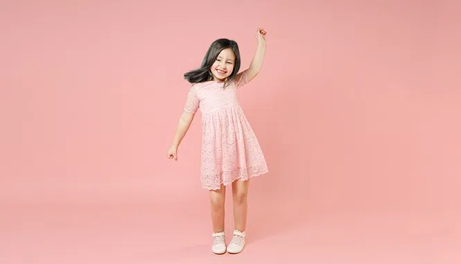 an angel who came down in a pretty frock