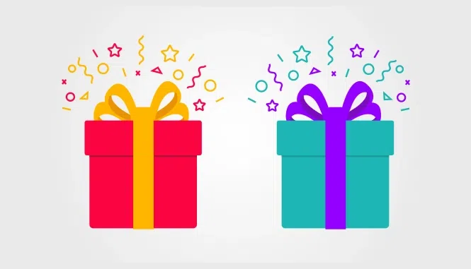 getting gifts from parents on the New Year