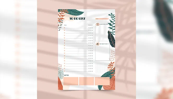 DIY of New Year To-do planner
