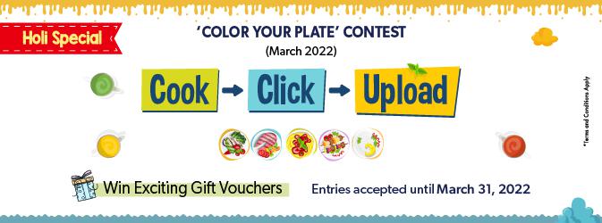 'COLOR YOUR PLATE' CONTEST - HOLI SPECIAL | MARCH 2022